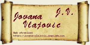 Jovana Vlajović vizit kartica